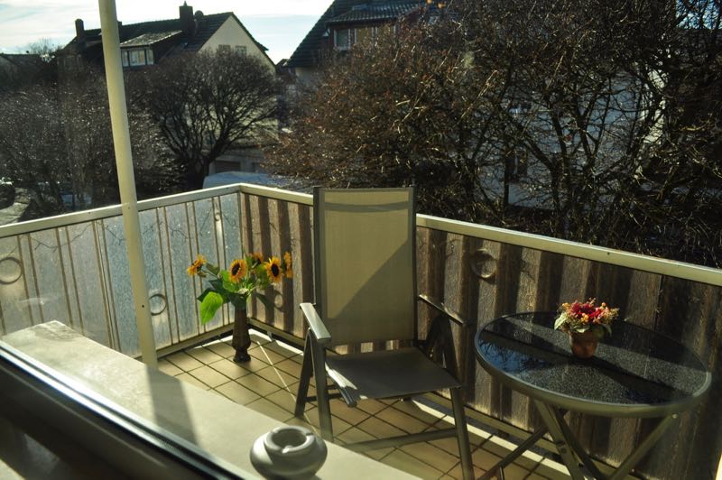 Sonniger S&uuml;dwest-Balkon